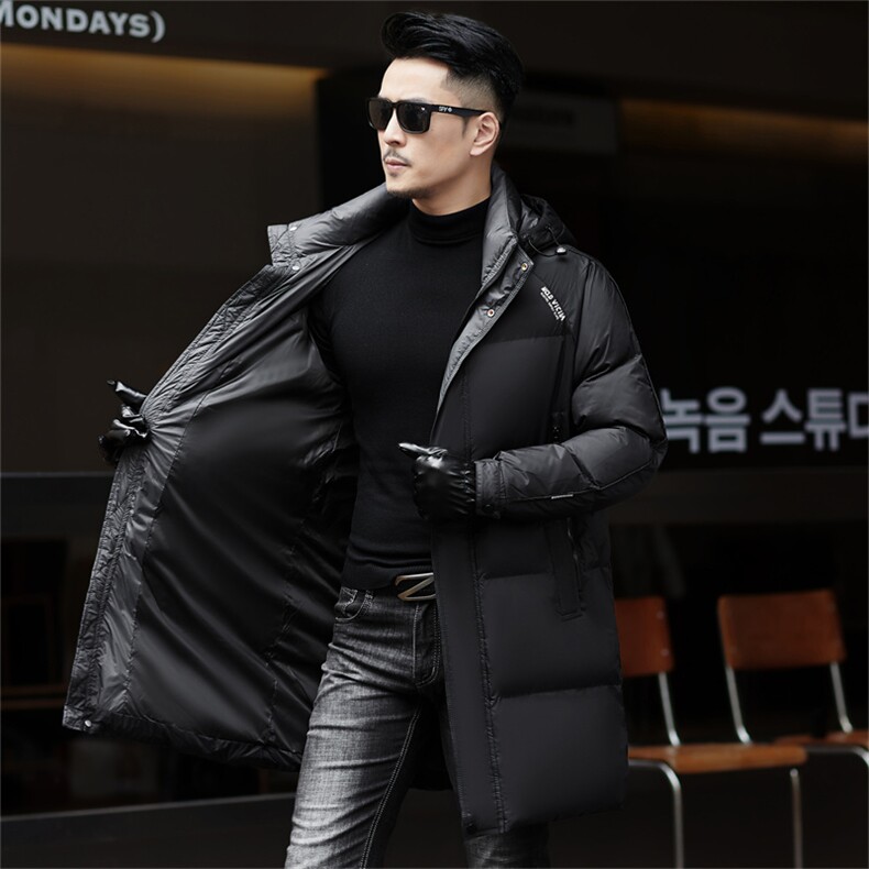 ZMS-M993新款冬季男士白鸭绒羽绒服中长款可脱卸帽保暖外套大衣,男装羽绒服,电商B360