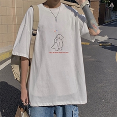 DX17140-P20纯棉短袖t恤男大码半袖打底衫宽松体恤衫港风，男装T恤，电商A040