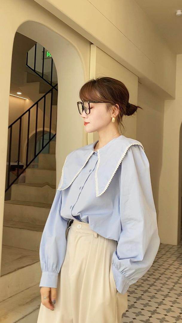 订珠韩版宽松衬衫，女装衬衫，Balance Studio