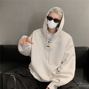 秋装新品 小众设计感连帽卫衣情侣休闲宽松上衣外套男女G1096 P68图片