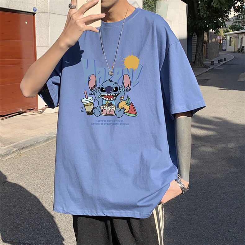 DX17077-P20纯棉短袖t恤男大码半袖打底衫宽松体恤衫港风,男装T恤,电商A040