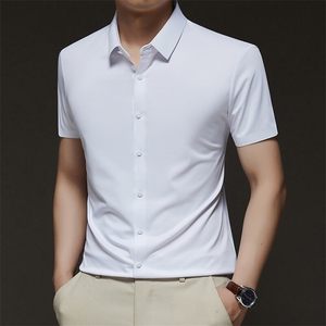 R-LS3333A夏季新款男士短袖衬衣百搭衬衫商务男装图片