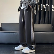 青少年运动裤子男春秋季美式重磅卫裤男孩初高中学生直筒休闲长裤，女装休闲裤，星座1210-1