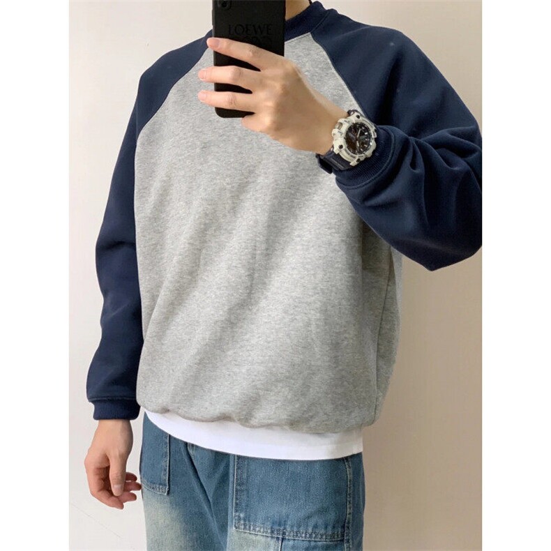 新款高质量cleanfit有版型简约百搭修身无帽卫衣W1116，男装卫衣，星座1116A（原606A-3）