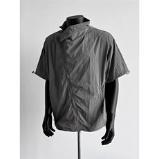 CP1202-P38美式机能户外山系衬衫男夏季小众斜拉链设计速干短袖，男装T恤，电商B323A