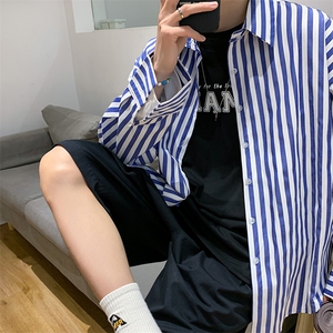 长袖衬衫男港风日系GC09P33,工装搭配女春图片