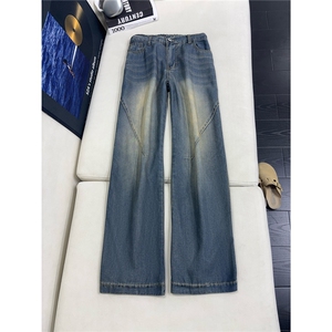 B221 美式ins高街宽松直筒莱赛尔冰丝牛仔裤 LK25488-特P45控88图片