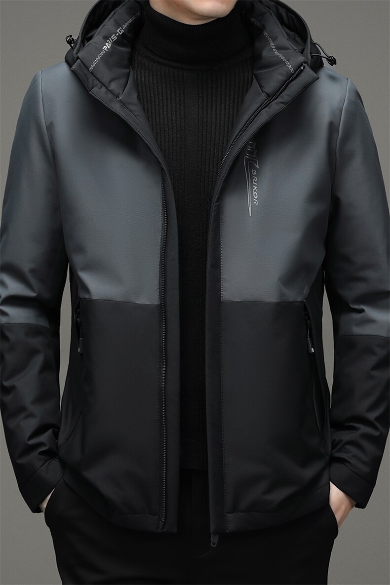 男中年可脱卸帽羽绒服灰鸭绒休闲保暖加厚外套爸爸装ZK21006-P270,男装羽绒服,电商B212（原钱塘6029）