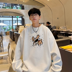 华夫格！华夫格上衣男圆领华夫格卫衣男大码长袖t恤男HY229-特P23，男装T恤，电商B367