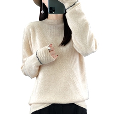 女套头短款2024年新款秋冬内搭洋气网红打底羊毛衫，女装羊毛衫，蒙特羊绒