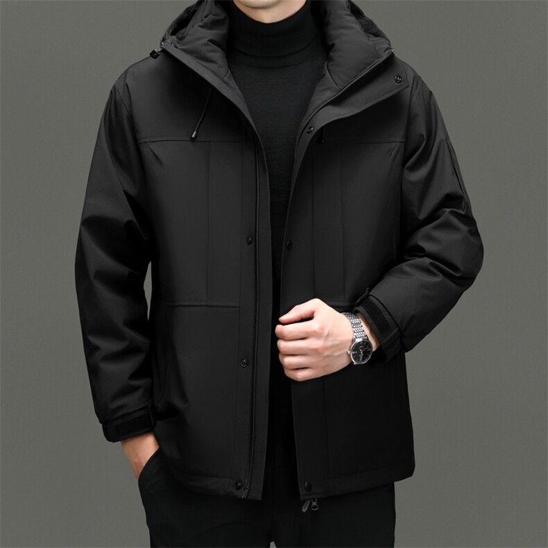 BN23815钱塘2020-2时尚百搭冬季厚款中年男士90鸭绒羽绒服P265,男装羽绒服,钱塘207-2