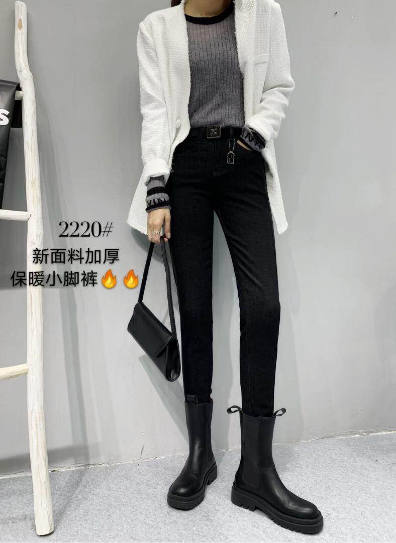 加厚牛仔裤，女装牛仔裤，本色佳人