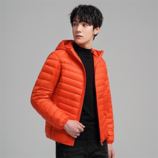 常年货中青年90绒轻薄连帽羽绒服外套男秋冬休闲羽绒轻便外套，男装羽绒服，钱塘723