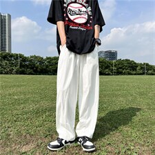 2023夏季新款韩版宽松百搭休闲裤日系工装裤休闲裤子K3987-P30，男装休闲裤，星座512-2