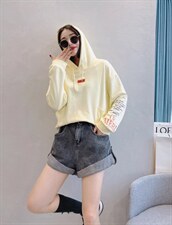 秋季戴帽长袖卫衣帽，女装卫衣/绒衫，薰衣坊