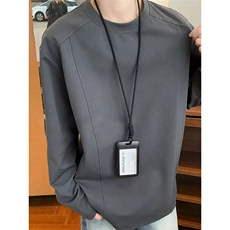 网图XZ809A/DR02/特P16280克双面德绒内搭圆领长袖打底衫，男装T恤，星座809A(原222-1)