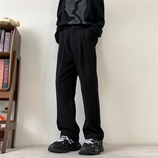 现货主推款加大码直筒垂感纯色西裤S-3XL310A-2BK315P45控68，男装西裤，星座310A-2
