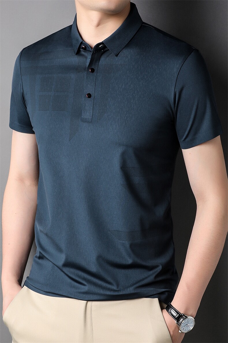 夏季新款男士翻领短袖t恤中年有领男装休闲POLO衫TLMS8958-P78,男装Polo衫,星座1105-3