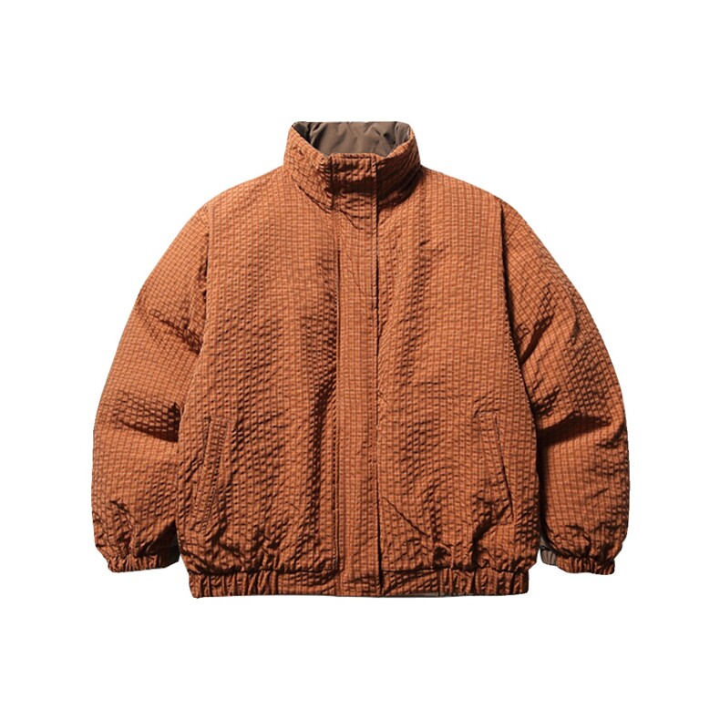 羽绒服男冬季美式复古白鸭绒双面穿加厚保暖休闲宽松情侣立领外套,男装羽绒服,星座715-4