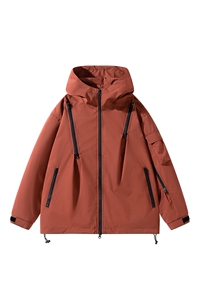 现货多拉链冲锋衣宽松男外套DSA157B-JK1562-P60图片