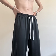 休闲裤男韩版潮流痞子帅气2023夏季新款ins宽松长裤K4180-P33，男装休闲裤，星座412-3