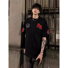 【有货】DT3053-特P40新款美式重工刺绣短袖T恤男女潮牌夏季T恤，男装T恤，星座603-2
