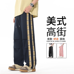 多口袋工装直筒休闲裤子男2025春秋季新款宽松运动图片