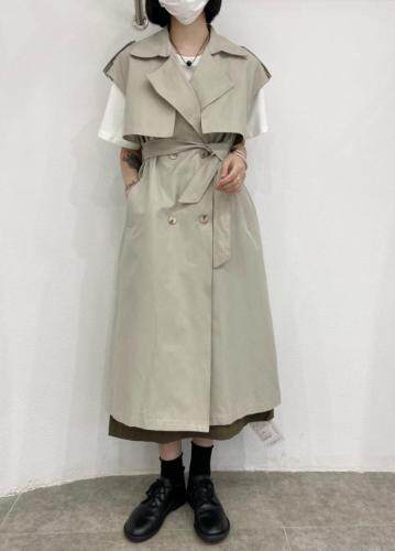 【现货】韩版风衣马甲高档面料，女装风衣，一·贝宣