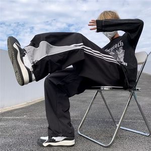 男春季新款港风撞色个性休闲裤MK22P38图片