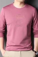 AG3935钱塘2020-3长袖T桖春秋薄款圆领男士高档打底衫P51，男装T恤，钱塘207-3