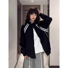 男女秋冬青少年学院风卫衣重磅立领运动夹克B139-P48，男装夹克，星座910-1