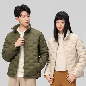 新款90绒子轻薄情侣装羽绒服秋冬男女款立领轻薄羽绒服外套图片