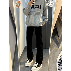 B221美式ins高街暗黑小众修身弹力休闲牛仔裤LK23010-P60控78，男装牛仔裤，电商B221