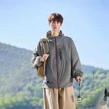 UPF50+有报告凉感轻薄透气宽松大码潮流防晒服DQC659-P48，男装防晒衣，电商B306