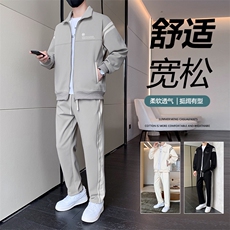 TH881-P80秋季新款男生套装学生夹克青少年上衣开衫大童裤子外套，男装休闲套装，星座507A（原星座306B-2）