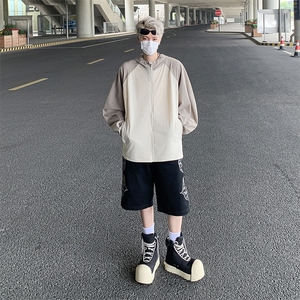 UPF50+插肩袖连帽冰丝防晒衣男女24夏季新款防晒罩衫薄款休闲外套图片
