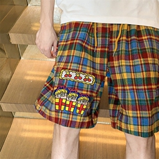 多巴胺刺绣短裤男夏季宽松直筒五分裤FSDK248M-5XL特P30控58，男装牛仔裤，电商B219B