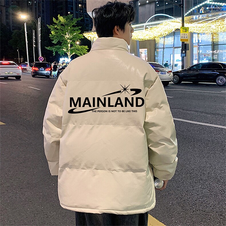 港风直播抖音高品质宽松男羽绒棉加厚PU皮棉衣外套M1506P90,男装棉衣,电商C408(原B339-1)