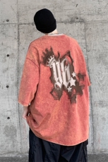 美式重磅复古水洗做旧几何图案印花短袖T恤B239-1061-P38，男装T恤，星座514-2(原B239)