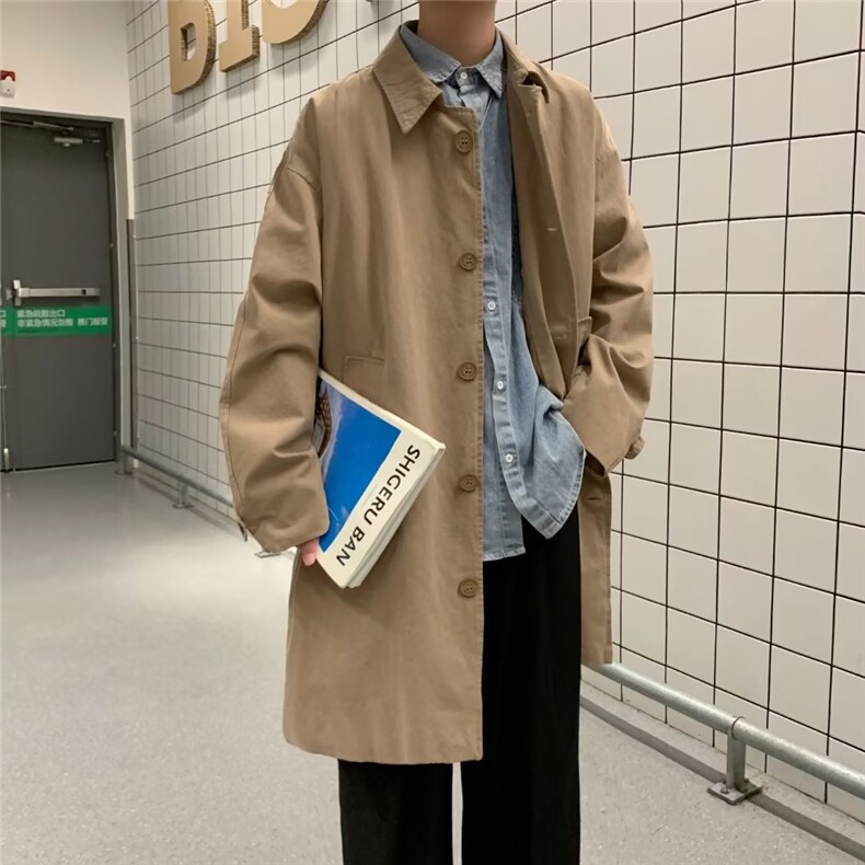 港风休闲男士风衣中长款FZ12P45,男装风衣,星座1116-2