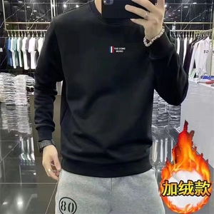 春秋冬华棉卫衣男女圆领宽松范学生情侣款韩版ins港风潮流上图片