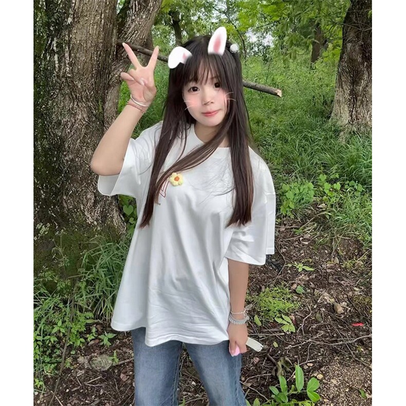 万针全刺绣工艺抖音得物高品质260克重磅纯棉双纱美式高街短袖T恤,男装T恤,电商A486