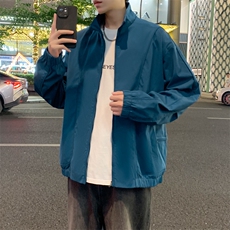 2025秋季新款现货纯色时尚立领夹克男外套DSA157-1-J2537-P81，男装夹克，电商A157-1