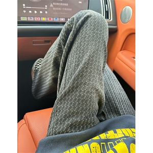 校园风满印星空纹牛仔裤男款cleanfit裤子复古微喇弯刀裤NK81