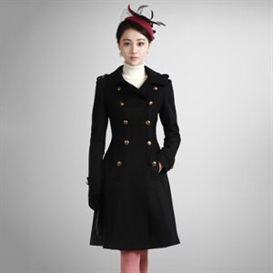 贾乃亮陈乔恩黄宗泽同款情侣加长款风衣春夏呢大衣外套 FY02图片