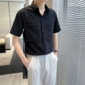 夏季男士短袖衬衫男休闲小伙修身休闲衬衣A236-C7017-特P28图片