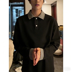 有货DWY01-特批45假两件polo衫长袖卫衣男秋季，男装卫衣，星座603-2