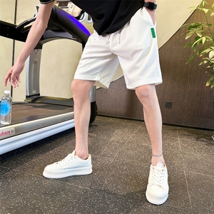 9色新款 华夫格短裤男夏季运动风宽松五分裤DK22P28控39图片