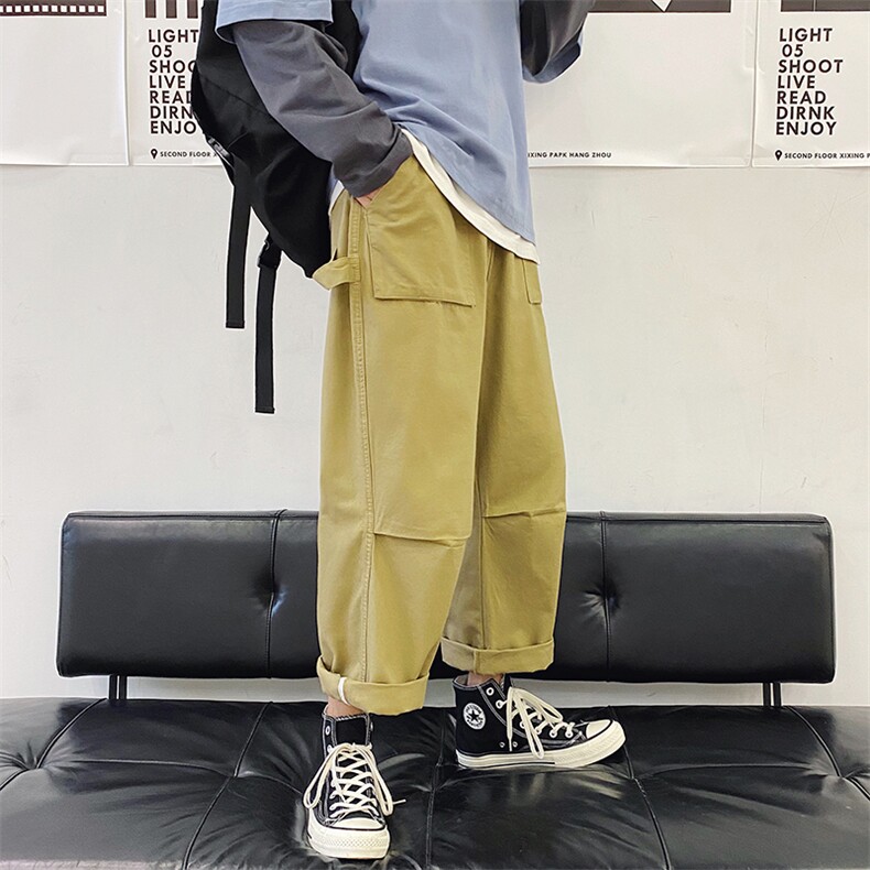 工装裤男士港风休闲运动长裤韩版潮流束脚宽松百搭裤K888-P50,男装休闲裤,电商A128