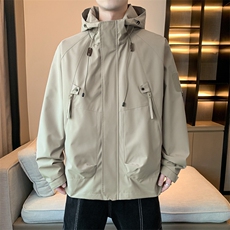 冲锋衣男高品纯色宽松夹克外套DSA157B-J90-P60，男装夹克，电商A157B